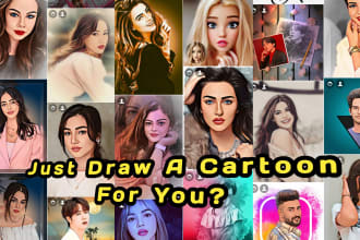 draw cartoon profile picture, minimalist cartoon to instagram twitch and more