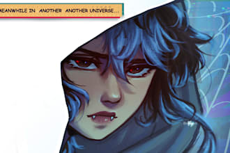 draw for you your character in my artstyle