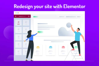 redesign wordpress website with elementor
