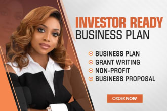 write a professional business plan for startups, proposal, business plan writer