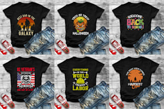 do custom typography retro vintage graphic trendy t shirt design