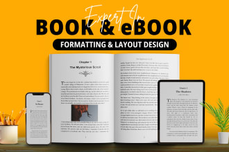 do book formatting, ebook, paperback, and kindle book formatting