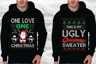 do ugly christmas sweater, hoodie, and t shirt design