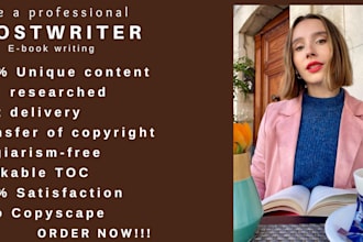 ghostwrite your nonfiction book or ebook