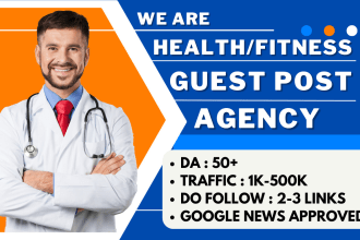 publish guest post on health and fitness blogs with high da do follow backlinks