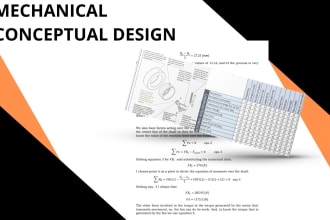 do concept design, for mechanical components