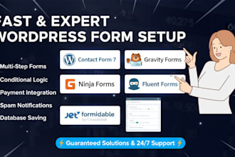 build or fix multistep forms with gravity forms, cf7, and API integration