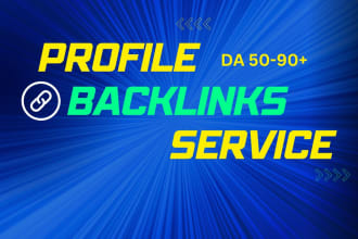 do high quality dofollow white hat profile backlinks service