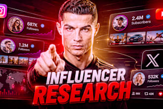 research top influencers in your niche
