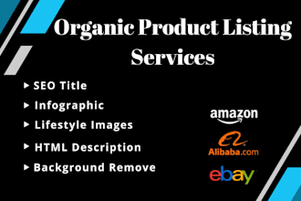 get a professional amazon  ebay  alibaba product listing