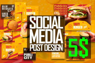 design attractive graphics for instagram and facebook post