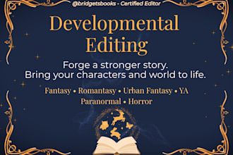 developmental edit your fantasy or romantasy novel