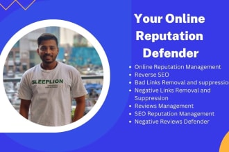 do online reputation management, reverse SEO, push down negative links