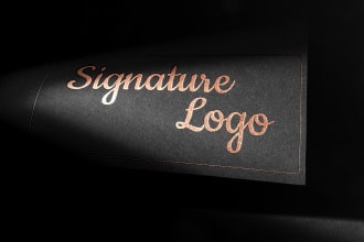 design an eye catching stylized signature logo for you