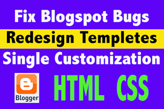 customize, redesign or install your blog templates