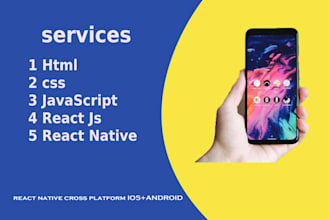 teach and help you to learn with HTML, CSS javascript react and react native