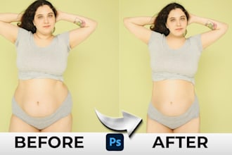 do natural body retouching and realistic photo enhancement