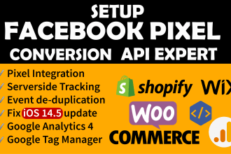 setup meta pixel custom events conversion API and server side tracking in 4 days