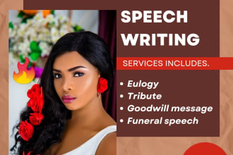write an outstanding eulogy or funeral tribute