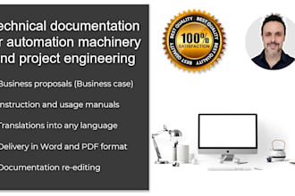 create technical documentation for automation machinery and project engineering