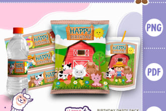 customize design your birthday party party pack