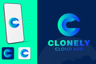 design modern mobile app logo or app icon