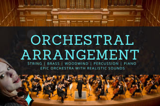 create a string or orchestral arrangement for your song