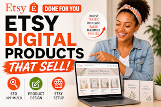 design etsy digital products, etsy shop setup, etsy digital products etsy SEO