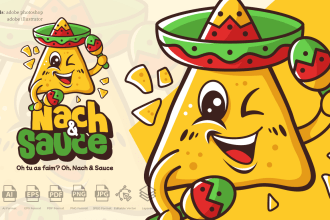 create mascot logo for food, pizza, burger, BBQ, ice cream