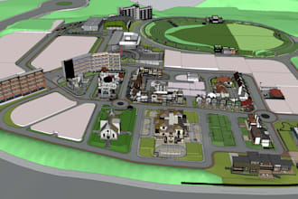 create 3d topography site model for your project
