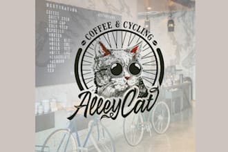 design unique hipster logo with my own creative thinking