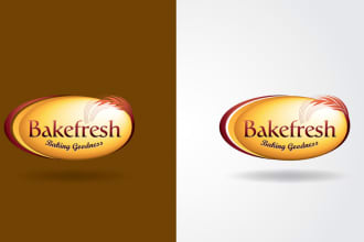 give creative bakery logo design with new concepts