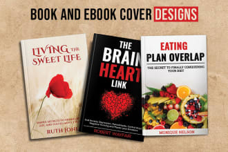 do kdp ebook cover design, poetry book cover and ebook cover art