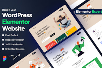 design elementor wordpress website, wordpress blog with elementor pro