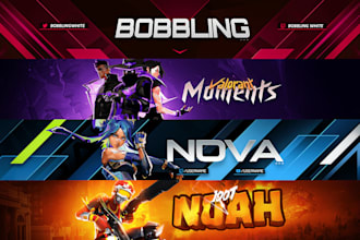 design a professional gamming youtube banner