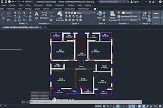 do autocad 2d plan, sketch to cad and pdf to cad