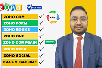 do zoho crm, zoho one, zoho books, zoho campaign, zoho flow, site, form and mail