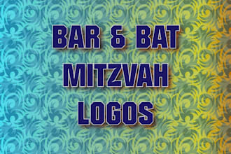 design an amazing bar or bat mitzvah logo for you