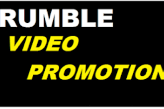 do super fast organic rumble video promotion, youtube promotion