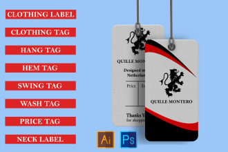do a custom clothing tags and label design ,hangtags ,hem tags ,neck label