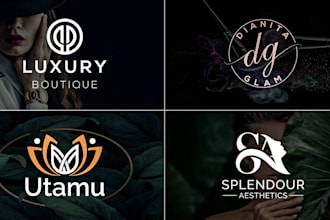 do feminine, watercolor, beauty, and fashion logo designs