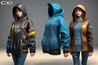make 3d clothing mockup for amazon clothing market