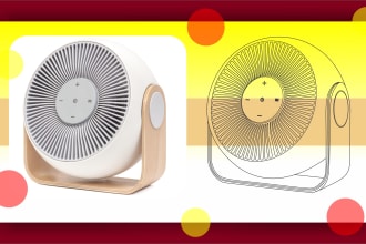 draw vector outline product