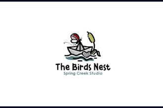be make childcare, daycare, kids and education creative logo