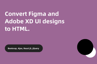 do figma to html frontend website development