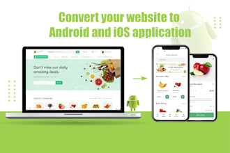 convert website to mobile app, ios app and android app