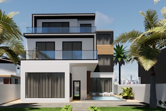 Top 5!  make 3d exterior and interior model and rendering