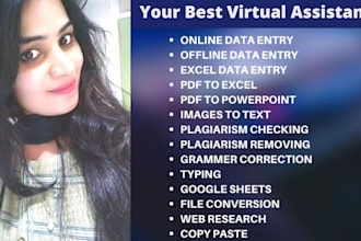 be your personal VA or administrative virtual assistant