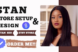 do stan store setup etsy store design course upload stan shop marketing stan seo