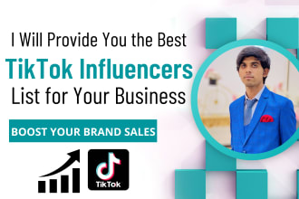 provide you best tiktok influencer list for your business